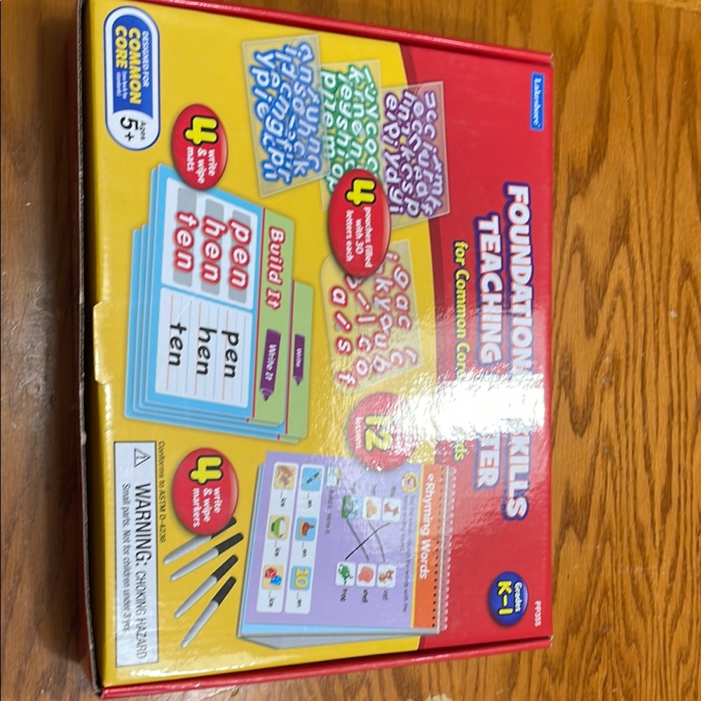 Vibrant Red and Yellow Educational Learning Toy Set
